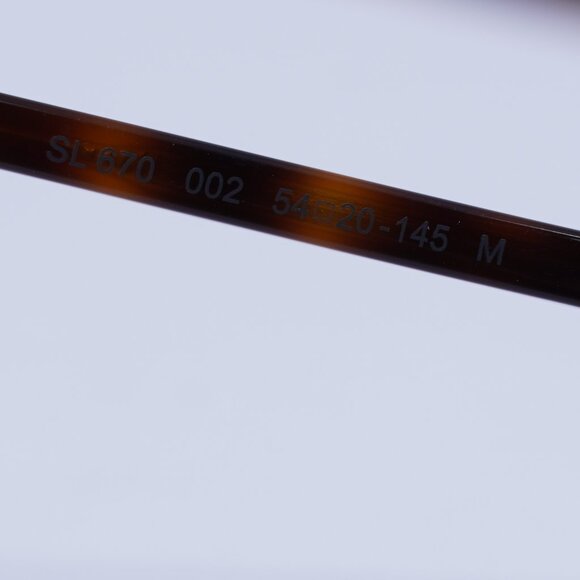 🕶️ New Saint Laurent SL670 002 Eyeglasses - Havana Frame 54mm - Picture 9 of 12